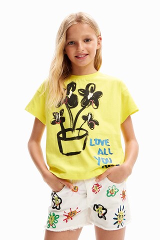 Desigual - Camiseta 'TIESTO' en amarillo: frente