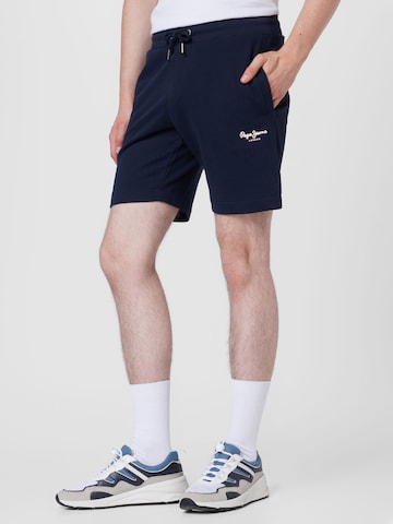 Pepe Jeans Regular Shorts 'EDWARD' in Blau: predná strana