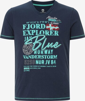 Jan Vanderstorm T-Shirt 'Nordger' in Blau: predná strana