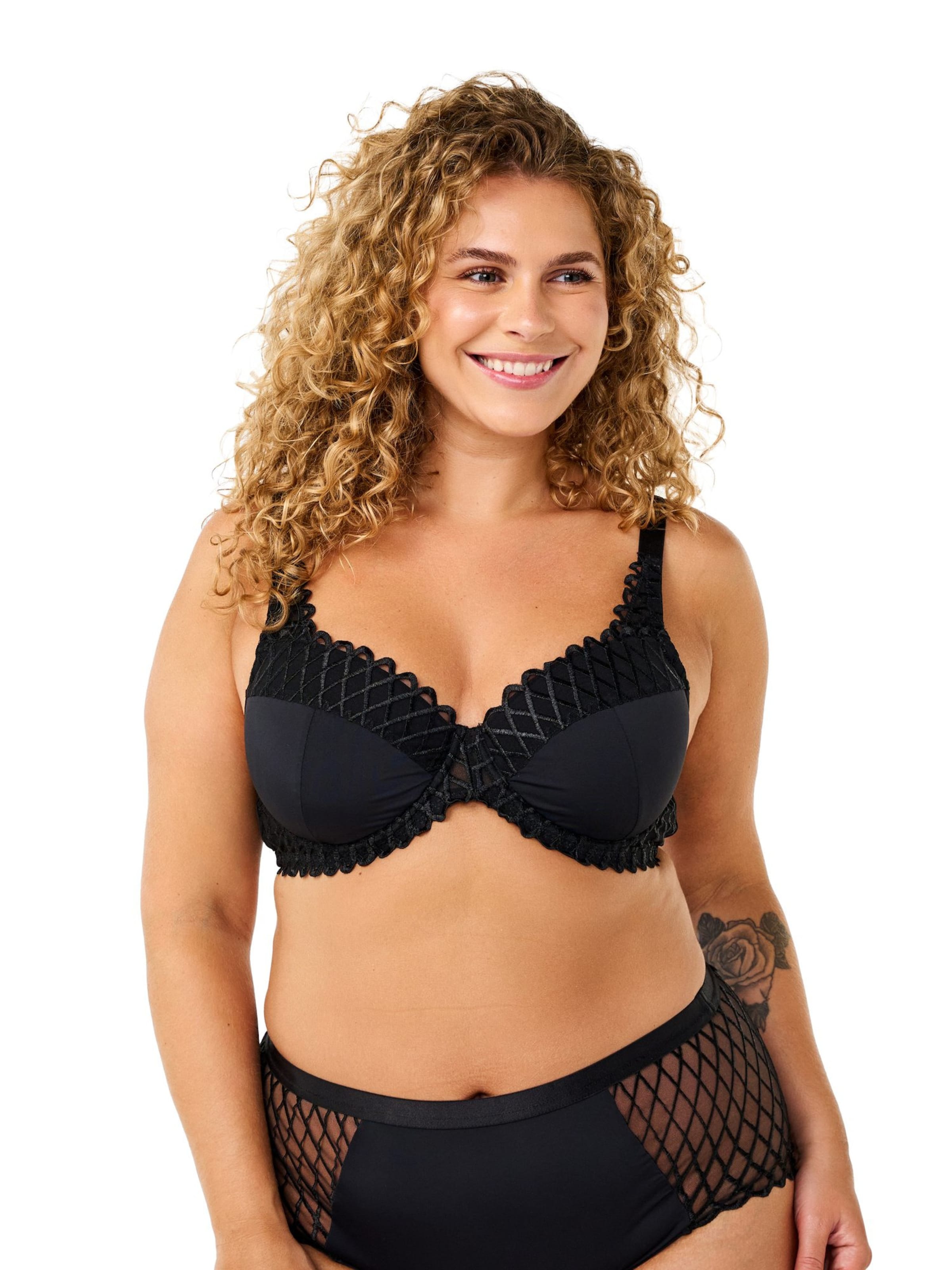 Devoted by Zizzi Бюстгальтер под футболку Бюстгальтер 'LISSER' в Черный: спереди