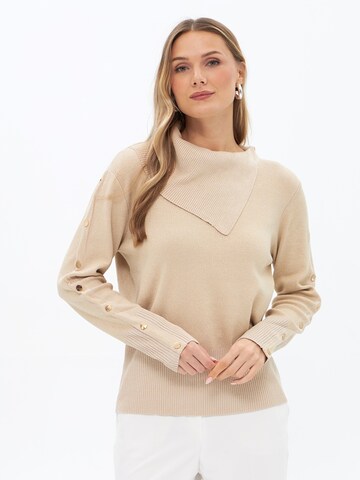 Passioni Sweater in Beige: front