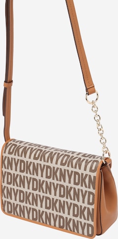 DKNY Schoudertas in Bruin: voorkant