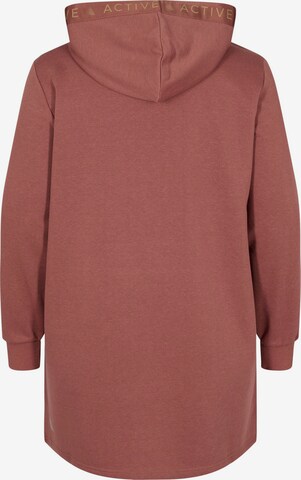 Active by Zizzi Sweatshirt 'ATAKWA' in Braun