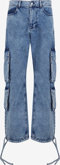 Darbinio stiliaus džinsai iš Pequs, spalva – mėlyna / juoda, Prekių apžvalga