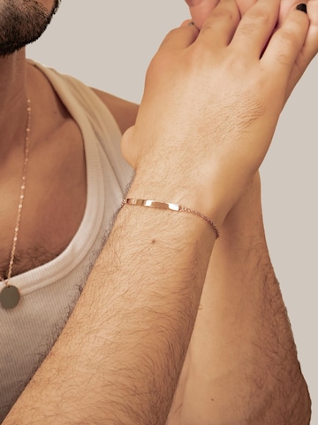 Hey Happiness Armband 'Bar Cable' in Goud