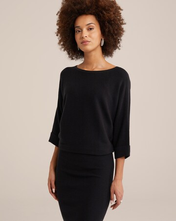 WE Fashion Трикотажное платье в Черный