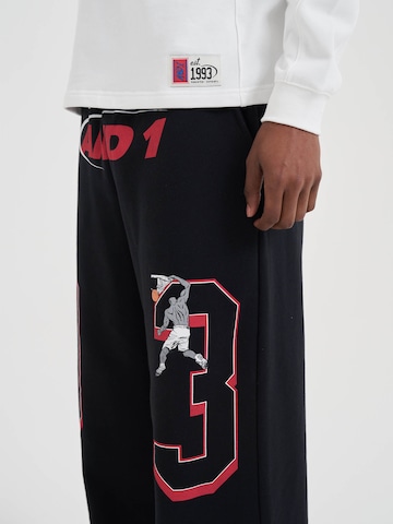 AND1 Široke hlačnice Hlače | črna barva