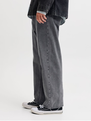 JACK & JONES Baggy Jeans 'JPSTAlex Antonio' in Black