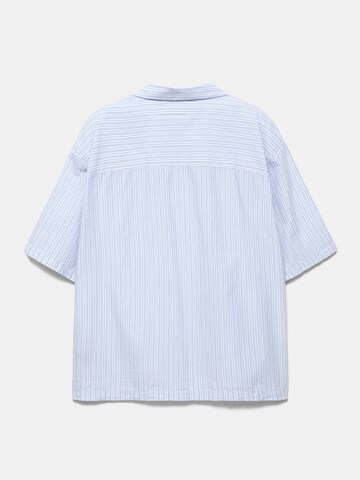 Pull&Bear Comfort Fit Košeľa - Modrá