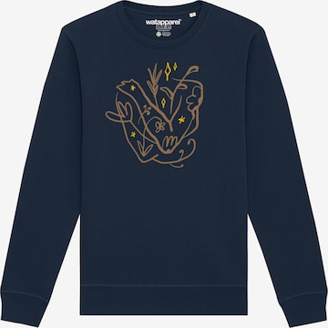 Watapparel Sweatshirt 'Self Love' in Blauw: voorkant