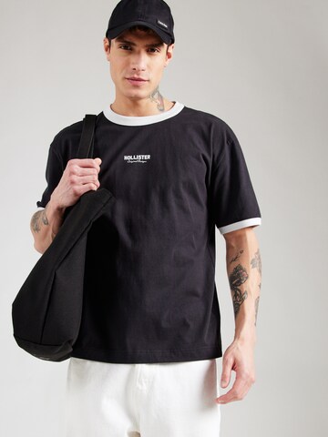 HOLLISTER - Camiseta en negro: frente