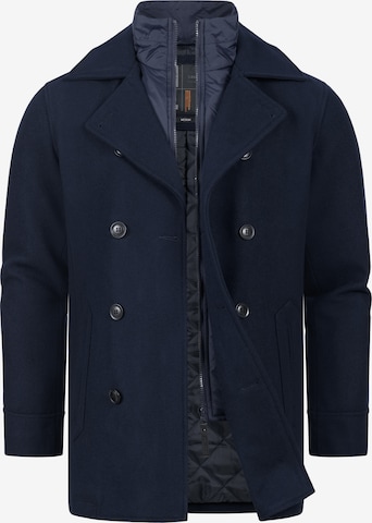 INDICODE JEANS Between-Seasons Coat 'Lunil' in Blue: front
