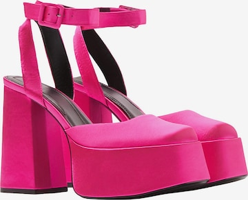 Bershka Slingback Pumps in Pink: front