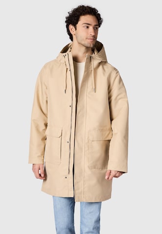 Ragwear Between-Seasons Coat 'Mr Them Long Light YOUMODO' in Beige: front