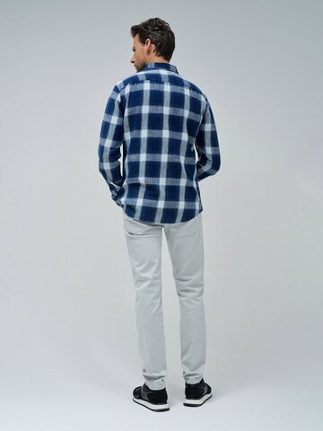 Salsa Jeans Regular fit Overhemd 'Birmingham' in Blauw