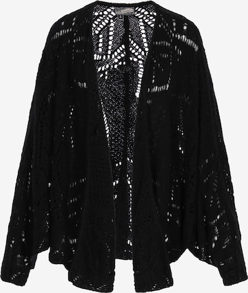 DreiMaster Vintage Gebreid vest 'Vintage' in Zwart: voorkant