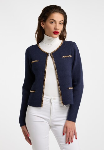 Cardigan 'Tuxe' faina en bleu : devant