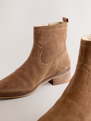 Next Ankle Boots in Braun
