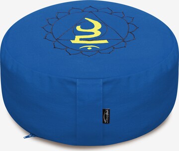 Yogishop Pillow in Blue: front