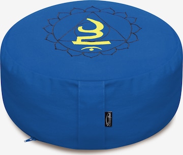 Yogishop Pillow in Blue: front