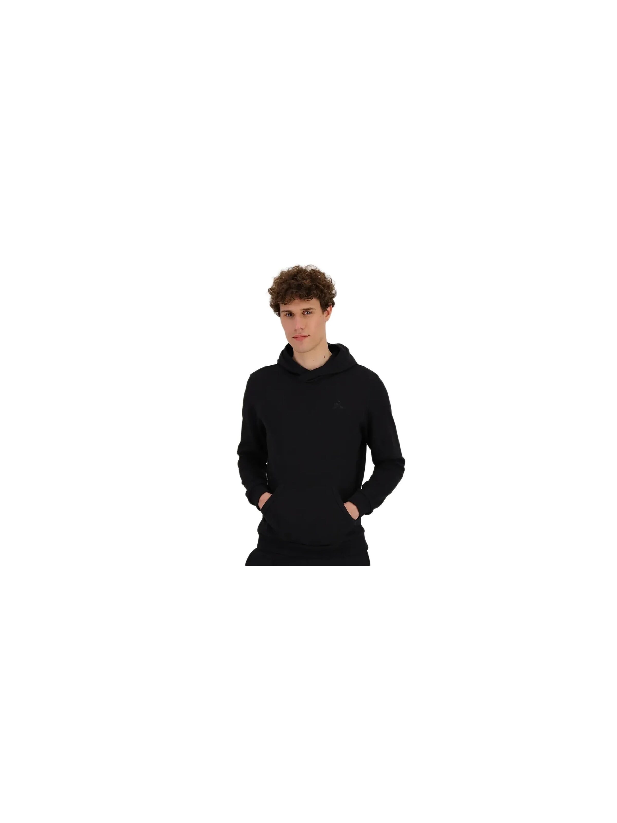 Sweat-shirt 'essentiels' LE COQ SPORTIF en noir : devant
