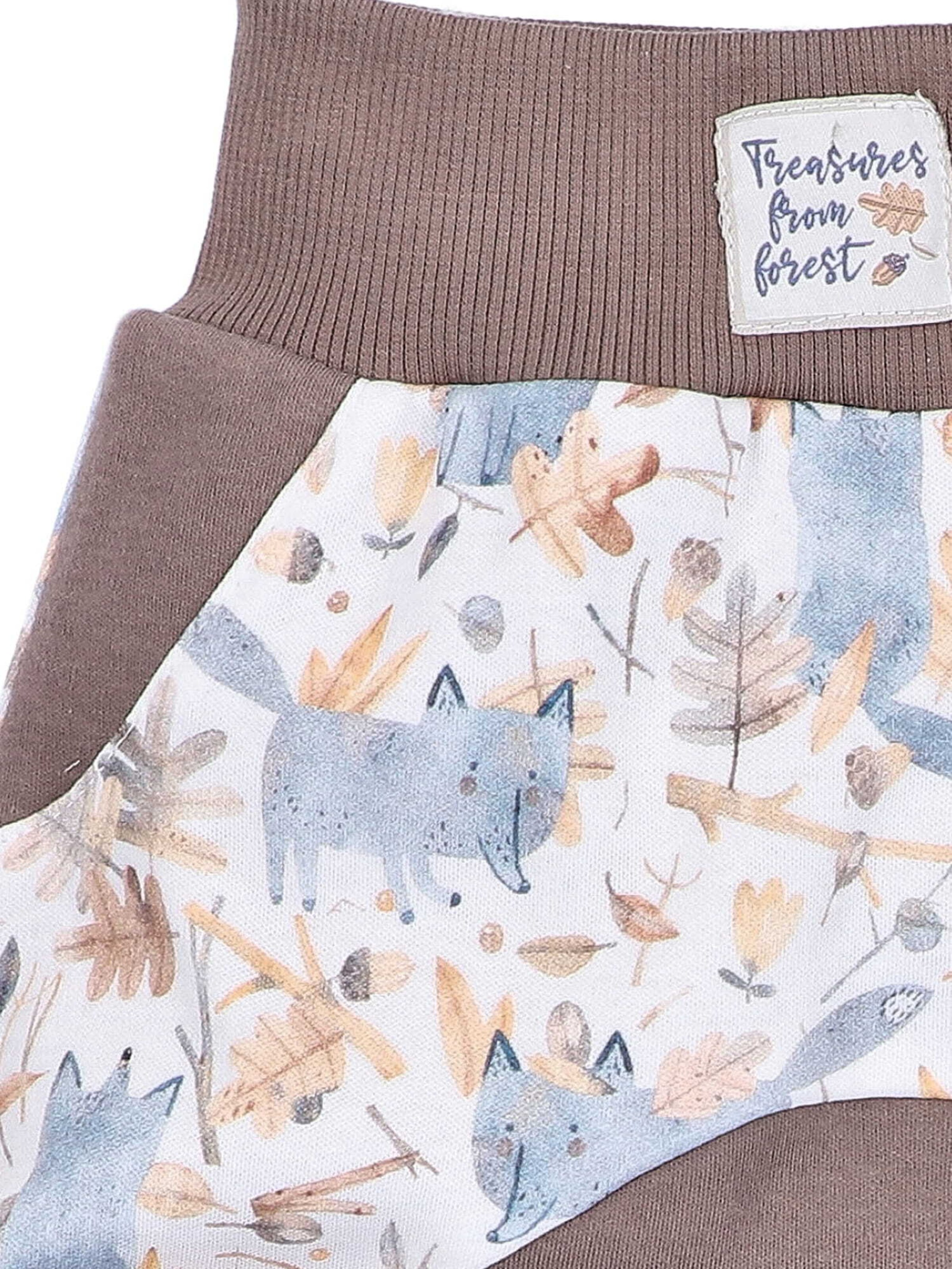 Loosefit Pantalon 'Forest Treasures' NINI en marron