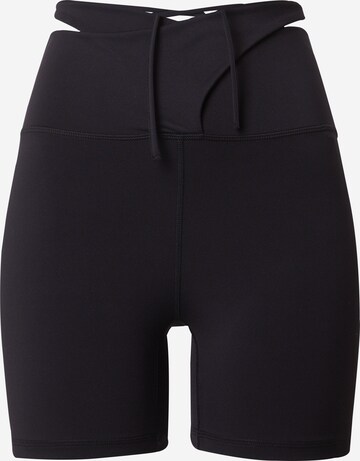 Skinny Pantaloni sport de la MYLAVIE pe negru: față