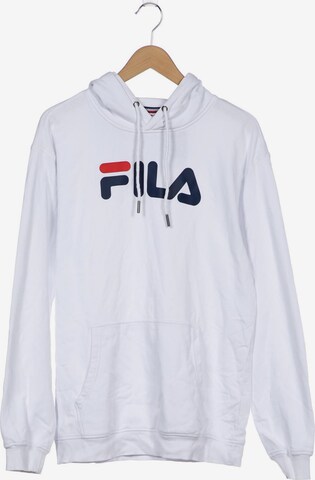 FILA Sweatshirt & Zip-Up Hoodie in XL in White: front