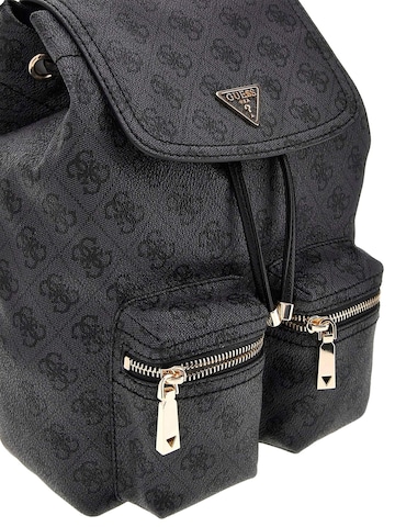GUESS Rucksack 'Manhattan Ii Flap Backpack'‌‌‌‌‌ in Schwarz