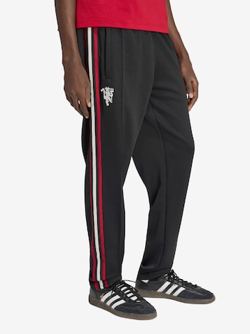 ADIDAS PERFORMANCEregular Sportske hlače 'Manchester United' - crna boja: prednji dio