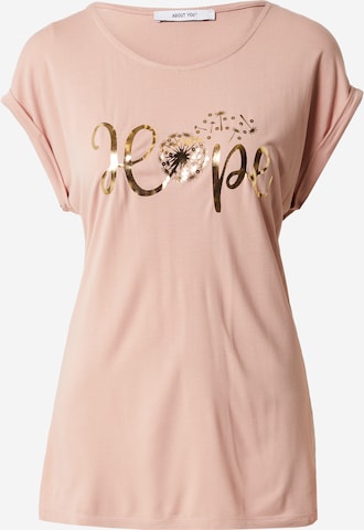 T-shirt 'Liddy' ABOUT YOU en rose : devant