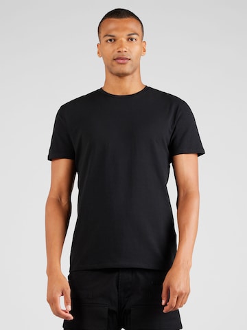 Bruun & Stengade - Camiseta 'Antiqua' en negro: frente