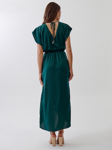 Tussah Dress 'MADILYN' in Green: back