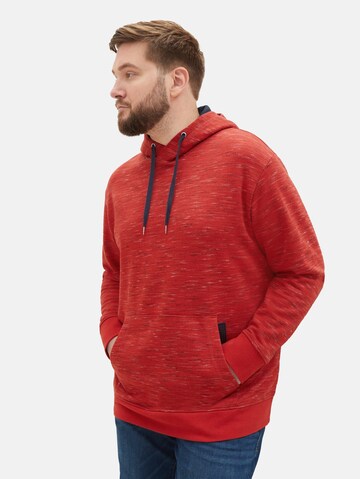 TOM TAILOR Men + Sweatshirt in Rood