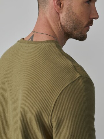 DAN FOX APPAREL Sweatshirt 'Torge' in Groen