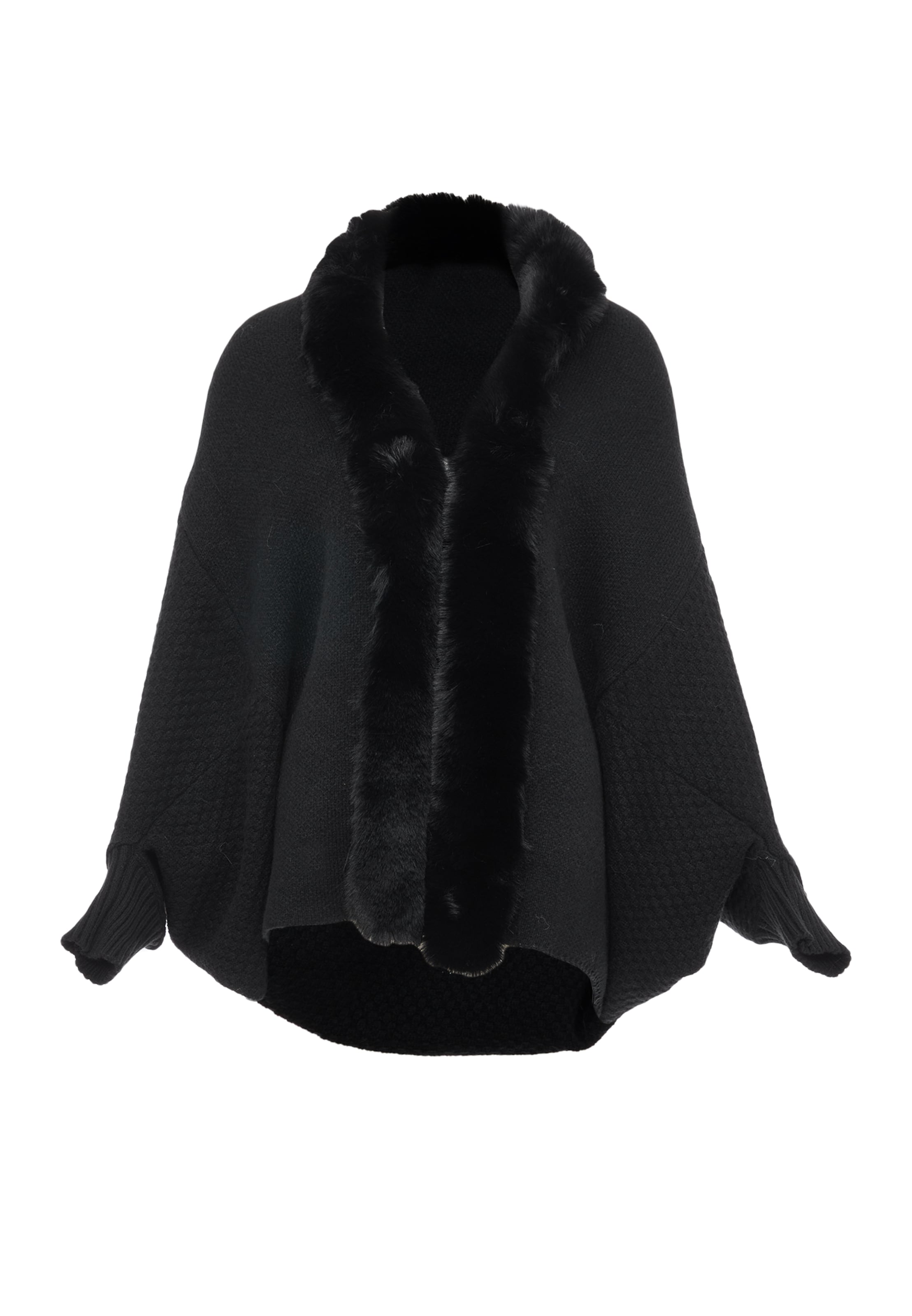 OSHA Strickjacke in Schwarz: Vorderseite