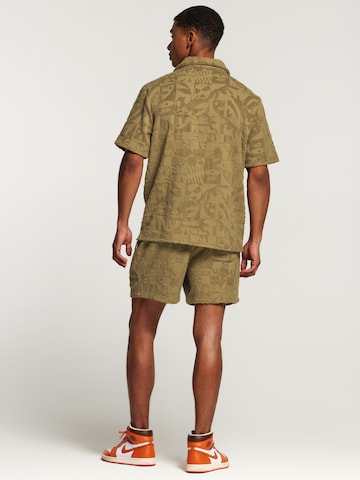 Shiwi Comfort Fit Hemd 'TOWELING' in Grün