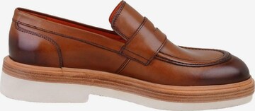Desa Mocassins 'Slip-Ons' in Bruin: voorkant