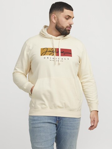 Sweat-shirt 'JORFrederiksberg' Jack & Jones Plus en blanc : devant