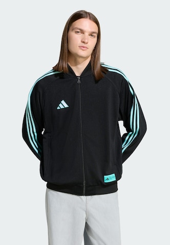ADIDAS PERFORMANCE - Sudadera con cremallera deportiva 'Mercedes - AMG Petronas Formula One Team Las Vegas' en negro: frente