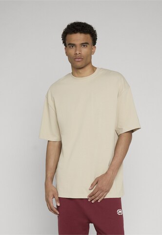 T-Shirt DEF en beige : devant