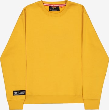 ALPHA INDUSTRIES Sweatshirt in Yellow: front