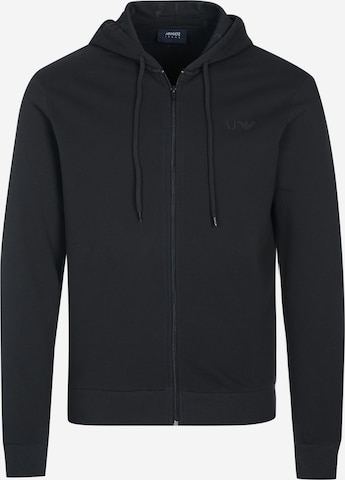 Armani Jeans Sweatjacke in Schwarz: Vorderseite