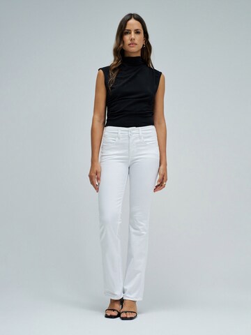 Skinny Jean 'Secret' Salsa Jeans en blanc : devant