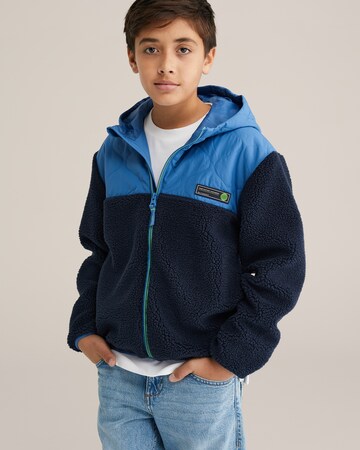 WE Fashion Přechodná bunda – modrá