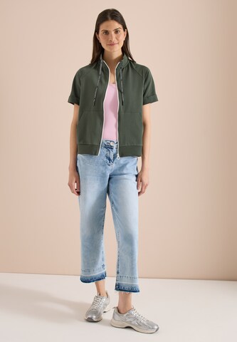 CECIL Sweatjacke in Grün