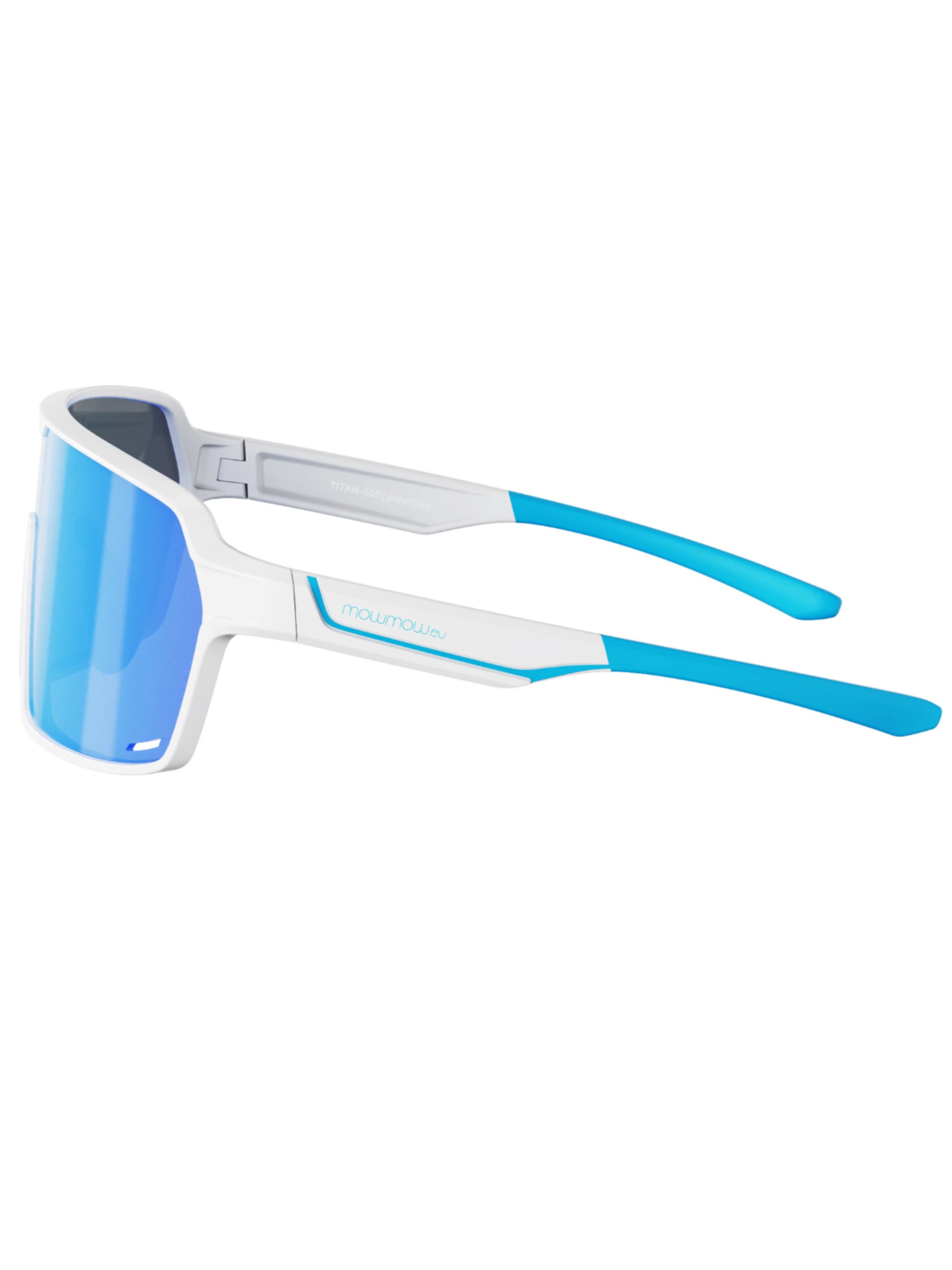 Mowmow Sportzonnebril 'MowMow Titan Sunglasses - Sports Glasses - Cycling Glasses - Men - Women' in Blauw
