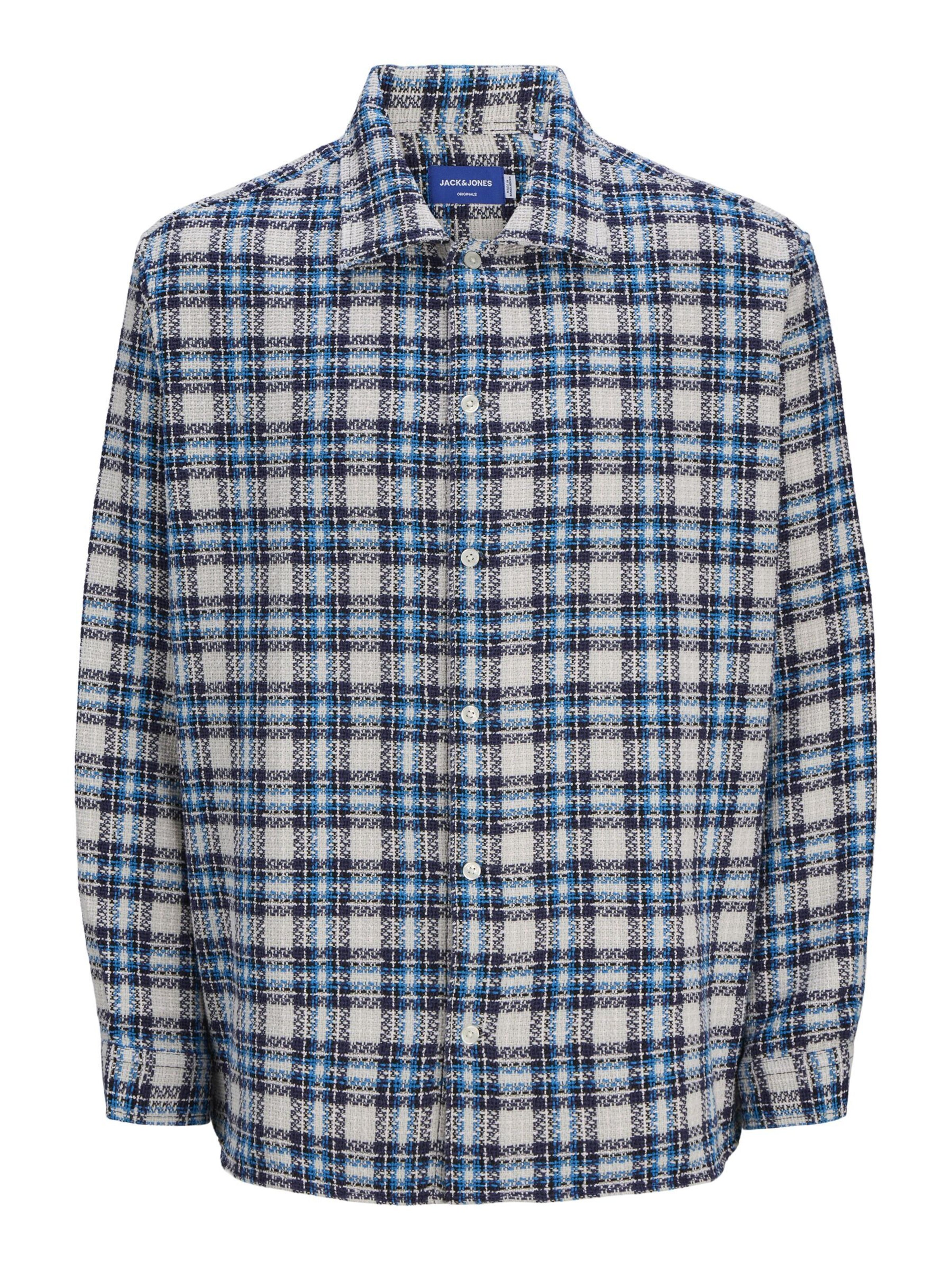 JACK & JONES Regular Fit Hemd in Blau: Vorderseite