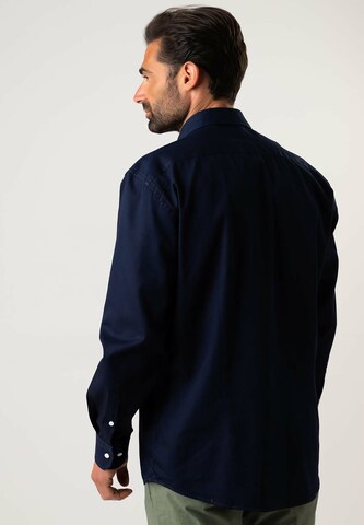 Black Label Shirt Regular fit Zakelijk overhemd 'DENIM' in Blauw