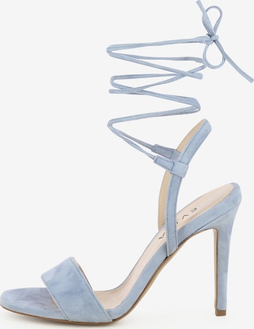 Sandales à lanières 'EVA' EVITA en bleu : devant